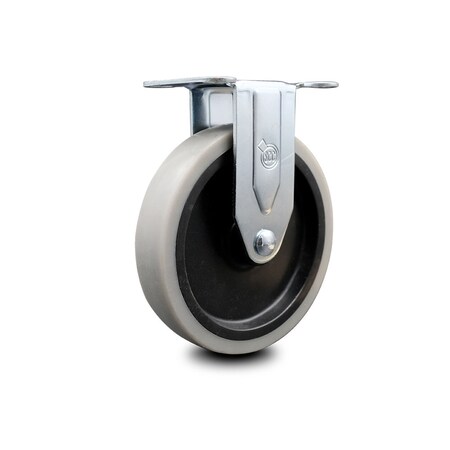 Service Caster 5 Inch Thermoplastic Rubber Wheel Top Plate Rigid Caster SCC-05R510-TPRS